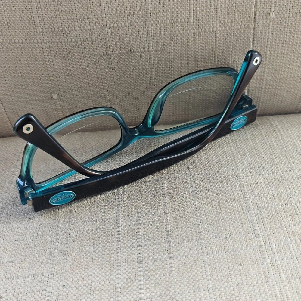 Coach Brooklyn Glasses Frame Dark Brown/Teal Tone Eyewear HC6040 5116 Eyeglasses - Picture 9 of 11